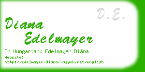 diana edelmayer business card