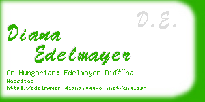 diana edelmayer business card